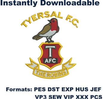 Tyersal Football club embroidery design